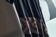 Zara Versace Style Print Scarf Long Tunic Dress