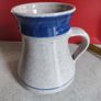 Handcrafted Blue Gray Glazed Art Studio Pottery Tall Mug AS Flower VASE Image 5