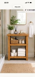 Handmade Rustic Bathroom Storage Unit