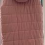 Pink Sleveless Hooded Puffer Jacket By Iclothing Image 2