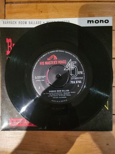 Peter Dawson Barrack Room Ballads 7 inch EP His Masters Voice
