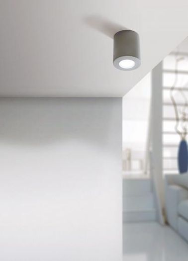 LED Ceiling Lights in White, Black or Grey