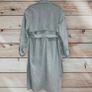 4th Arq BODHI Suede Trench Coat Smoky Blue Image 4