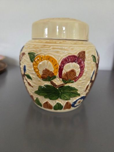 Vintage Tony Wood Studio Pottery Jar With Lid