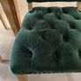 Forest Green Velvet Deep sprung Dining Chairs  x6 Image 6