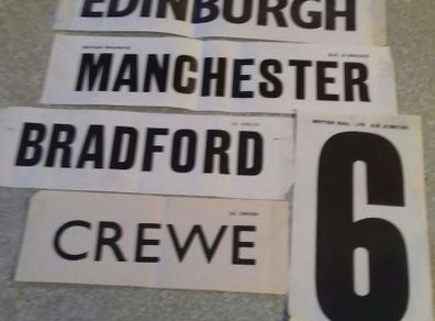 BR railway parcel coach labels (FREEPOST)