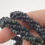 Vintage Multi Strands Striped Glass Beads Necklace Black& Green White Tribal African Trade Style Image 7
