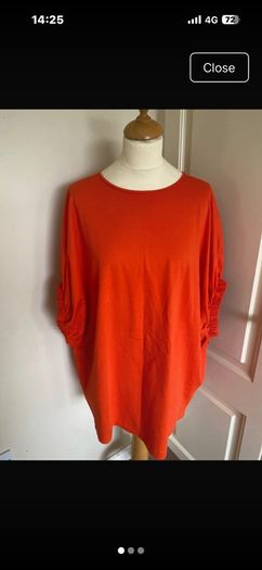 Long orange top Zara / suit 12-14