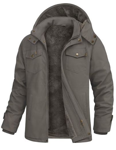 Brand New Xnova Men's Winter Parka Jacket Warm Fleece Lined Cargo Coat