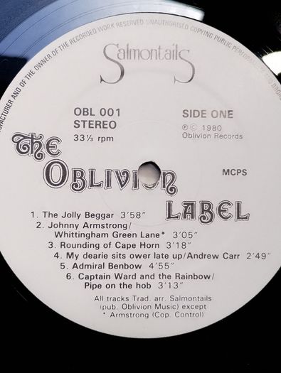Salmontails - Salmontails Vinyl LP (1980) Only UK Pressing Folk SIGNED