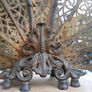 Antique Original Art Deco Brass Fan Fireplace Screen 32" Image 6