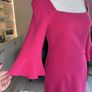 Brand-new Fuchsia Pink Pencil Dress with Bell sleeves from The Pretty Dress Company Image 7