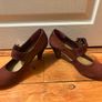 Clarks Burgundy Mary Jane Heels (UK4) Image 3