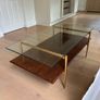 West Elm glass top Coffee Table 'Mid Century Art Display' Image 6