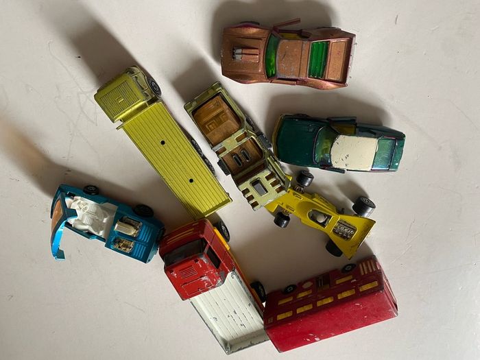 cars lot of 8 1970s Matchbox Superfast (Lesney, Made in England) diecast vehicles: