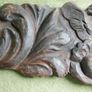 Antique Wood Carved Putti Cherub Figural Wall Plaque Panel Image 10