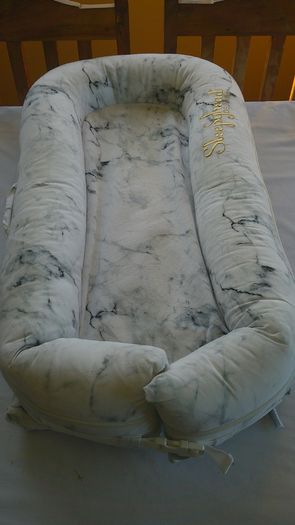 Sleepyhead Deluxe+ Pod 0-8 Months Baby Nest - Carrara Marble Edition