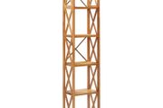 6-Tier Shelf 40x30x205 cm Solid Oak Wood