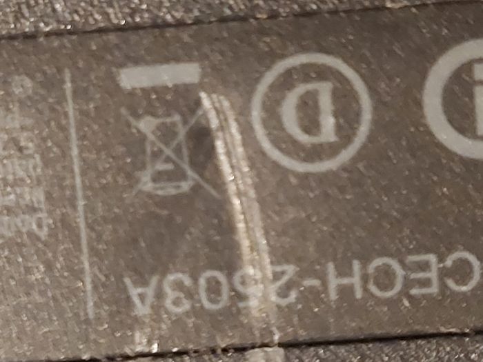 SONY Playstation 3, Model CECH-2503A, comes with Power Cable, 1 Controller, Call of Duty Game, Powers on and off, and takes in and ejects disks