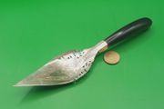 Silver plate and ebony Continental curved slice, D18 post 6e