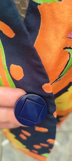 Vintage 90s 00s navy floral summer blazer size small medium