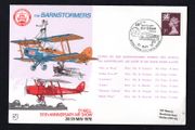 1978 Great Britain Illustrated Flight Cover Commemorative 50th Anniversary of the Air Show Sywell with the cover flown by the Barnstormers tying 7p Welsh Machin definitive stamp