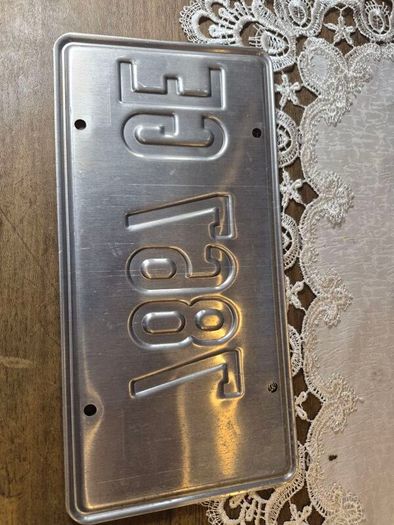 Vintage  license Plate