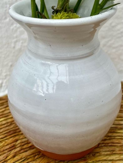 Judy Greene Irish studio pottery hand painted vase