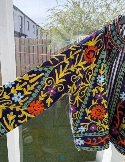 Velvet Embroidered Suzani Jacket