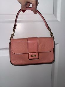 Coach Grace shoulder blush pink genuine leather bag