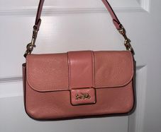 Coach Grace shoulder blush pink genuine leather bag