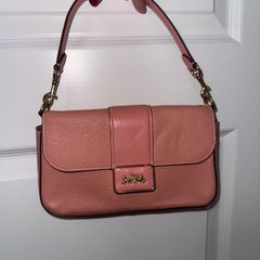 Coach Grace shoulder blush pink genuine leather bag