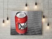 Duff beer from simpsons printed picture foamex board printed picture on it wall board wall decor wall art picture