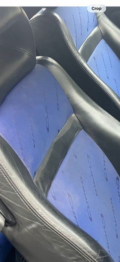 seat ibiza seats 6k2 blue half leather rare seats