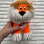 PMS Orange Cat Plush Soft Used Vintage Please look at the pictures Image 3