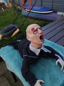 halloween crawling zombie