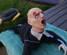 halloween crawling zombie