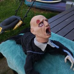 halloween crawling zombie