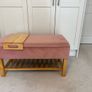 Bedroom storage bench with shoe shelf Image 2