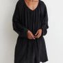 Unworn H&M Flowy Airy Summer Black Long Sleeves Dress Image 7