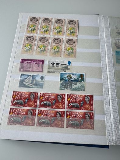 UK collection in stamp album