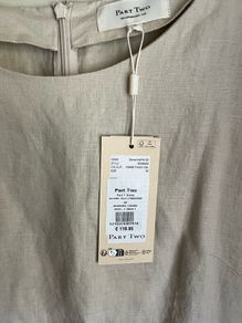 BNWT linen cream dress part two 38