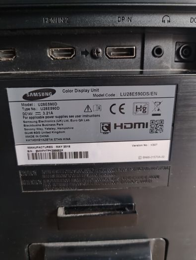 Samsung 4k monitor 28"