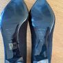 Black Suede Crispins Womens Medium heel shoes Size 9 (43) Image 3