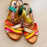 90's Rainbow Strap Sandals Image 2