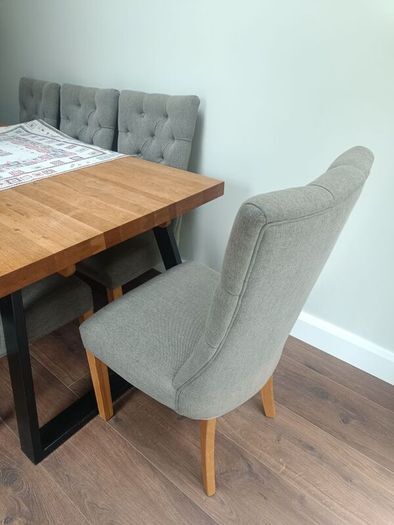 Grey dining room chairs