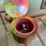 Vintage German Wooden Hand Painted Lacquered Jewellery Trinket Box Ring Box Image 7