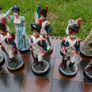 A Battle of Waterloo Chess Set and Board. Napoleon vs Nelson. 17,5" x 17,5" (chess pawn height 4,5") Image 6