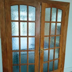 Internal double door and two single doors