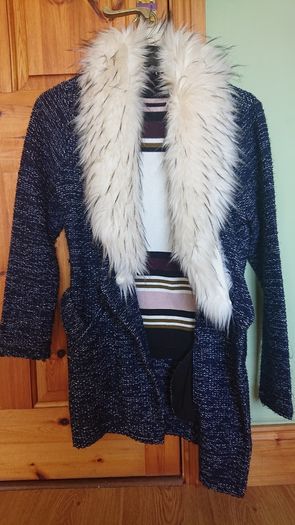 River Island Navy Cardigan/ Coat  Size 14